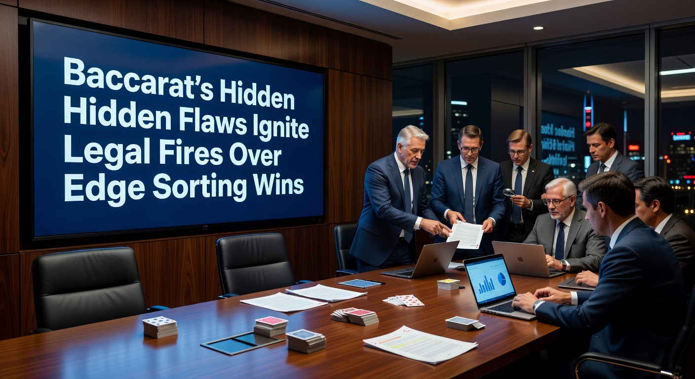 Close-up of baccarat cards showing subtle back imperfections exploited in edge sorting