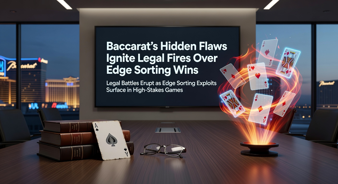 High-stakes baccarat table with edge-sorted shoe under scrutiny in a casino surveillance review