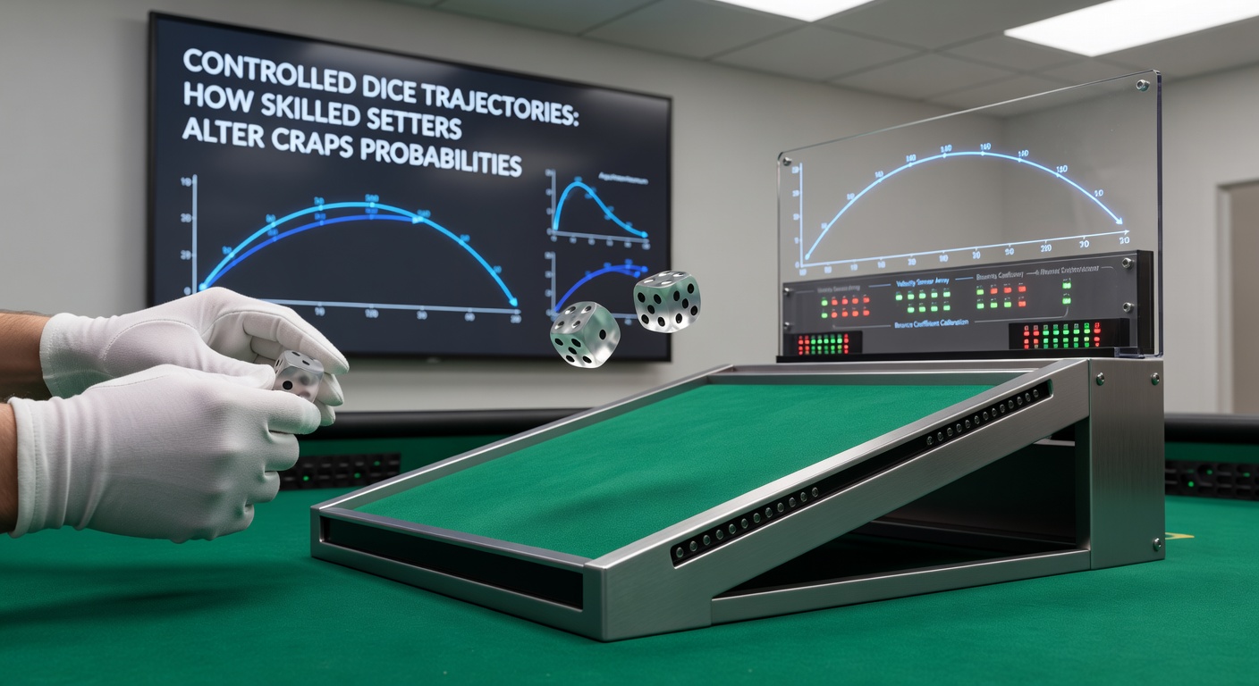 Close-up of dice in mid-air trajectory, illustrating spin and axis control during a craps throw