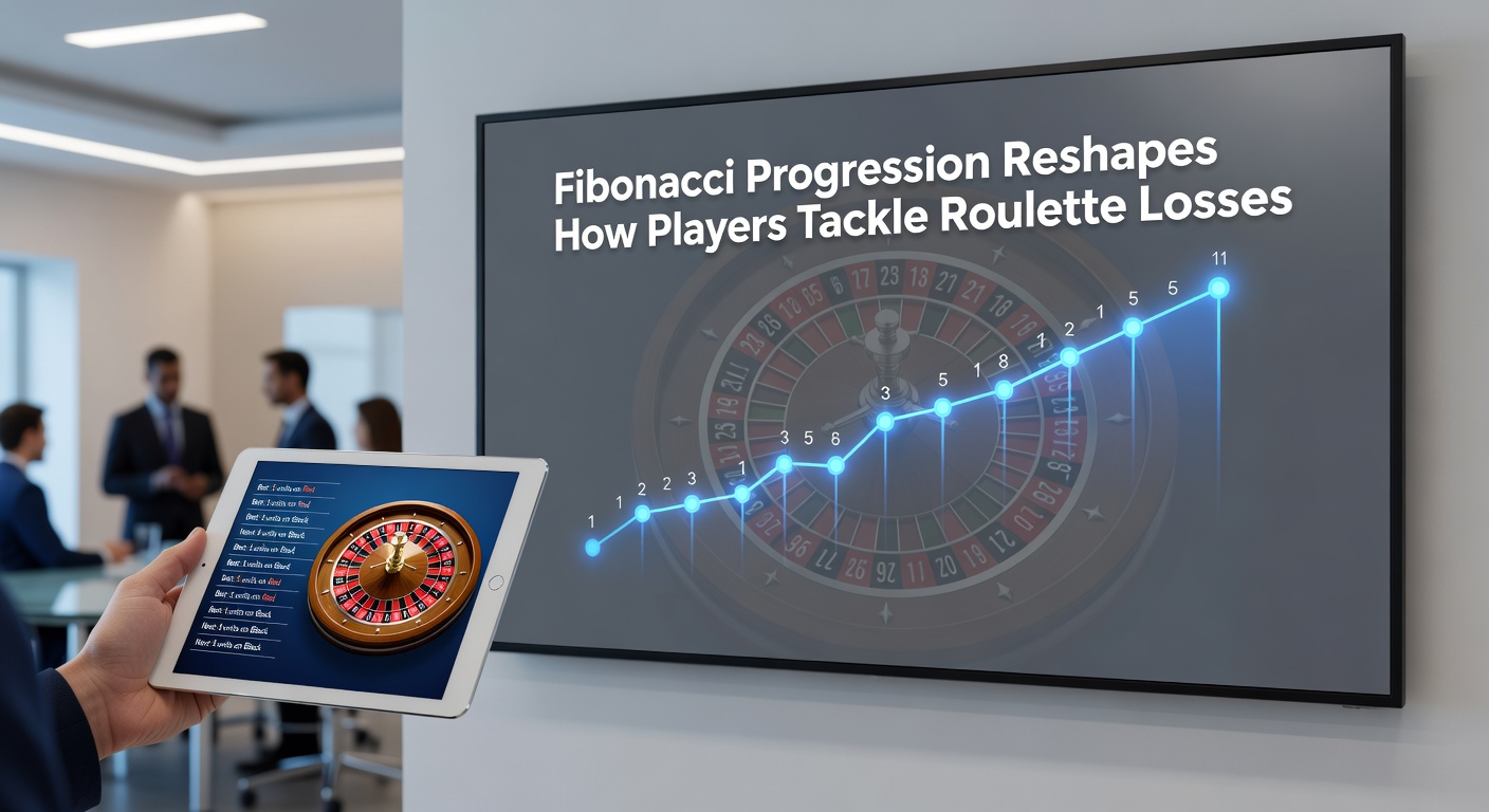 Chart depicting Fibonacci bet progression during a simulated roulette losing streak with recovery win highlighted