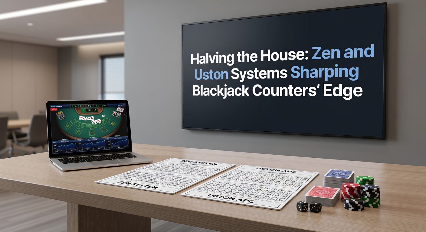 Close-up of blackjack hand with high cards, illustrating advanced counting tags on Zen and Uston systems